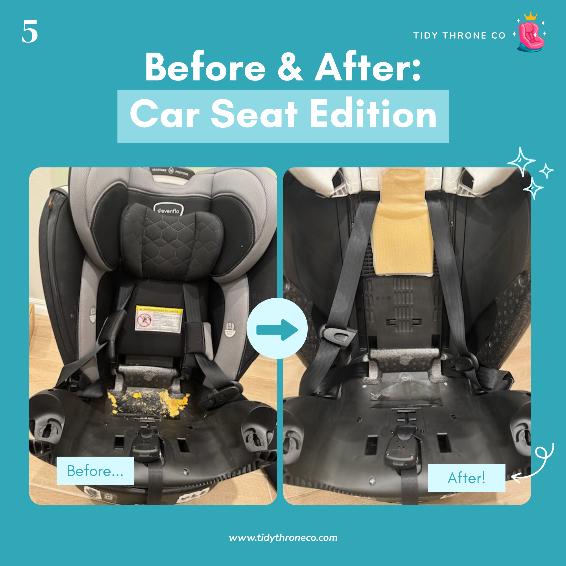 Before and after cleaning transformation 5